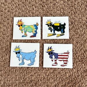 Colorful Goat Sticker Set